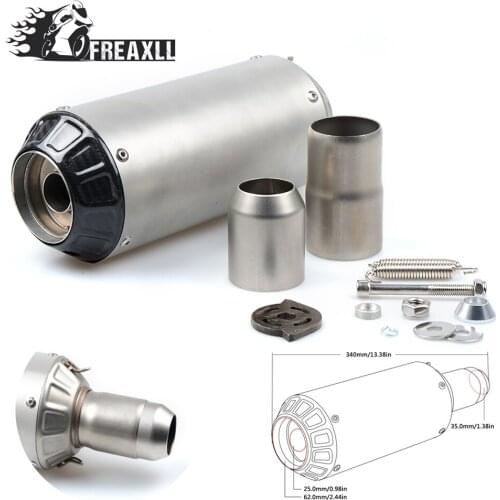 36-51MM Universal Motorcycle Exhaust Carbon Motorbike Exhaust Pipes Bike Muffler For Kawasaki 990 Super Honda 600 RR