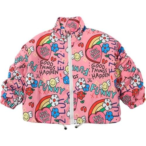 Baby Girls Outerwear Kids Print New 2021 Fashion Coat Children Clothes Boys Jackets