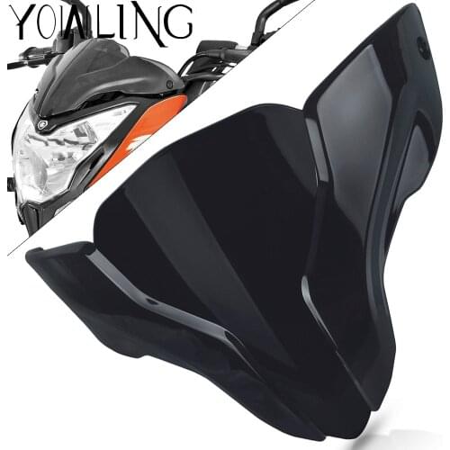 Black Motorcycle Windshield WindScreen For BAJAJ Pulsar NS200 NS 200 200NS Wind Screen Deflectors Protector Windscreens NS200