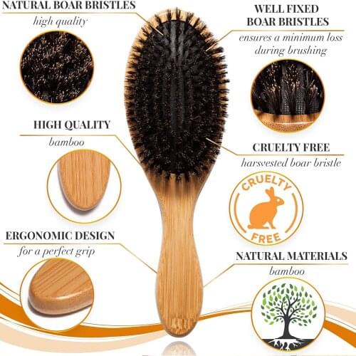 Bristles Hair Brush Airbag Massage Comb Bamboo Handle Brushes Hair Care