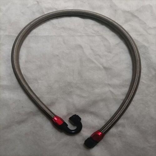 HIGH QUALITY 70CM Braided Stainless Steel AN10 Oil Cooler Line Pipe Hose