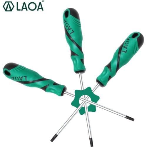 1pcs Free shipping LAOA S2 Double color Handle Hex Torx Hexangonal screwdriver bolt driver Special screwdrivers