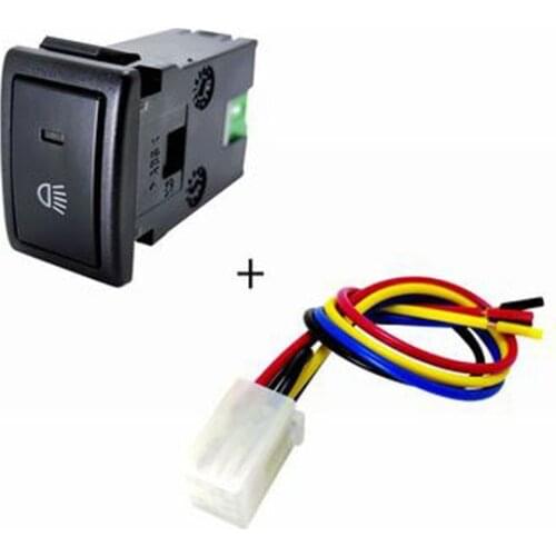 1PC Driving Recorder LED OFF Music Power Supply P-Radar Headlights Switch Button For Suzuki Jimny 07-15
