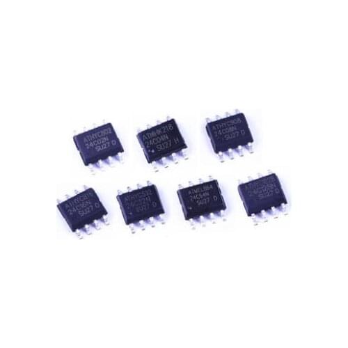 20pcs/lot 24C01 24C02 24C04 24C08 24C16 24C32 SOP-8 In Stock