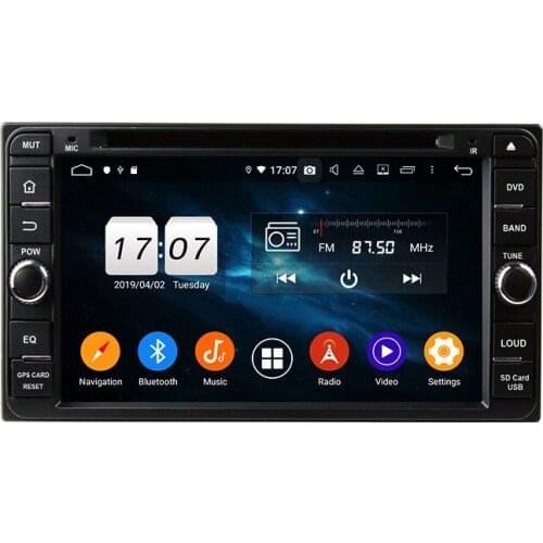 6.95" 2 Din Android 9.0 Car Multimedia Player For Toyota Vios Hilux Land Cruiser 2006-2010 Car DVD Player 8 Core Car Audio DSP