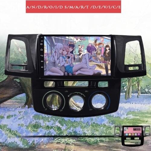 Android 10.0 In dash car console car radio player for Toyota hilux 2012 car dvd gps navigation Tape Recorder System