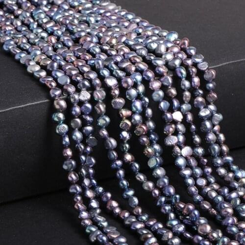 Natural Freshwater Pearl Bead Irregular Loose Hole Bead For Charms Jewelry Making Bracelet Necklace Accessories 6-7-8mm