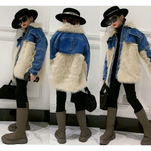 Candle Fish Denim Jackets For Girls