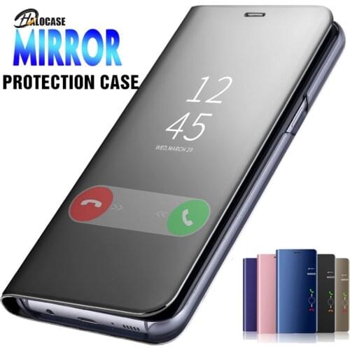 Fundas con tapa tipo espejo para Samsung Galaxy S20 FE A50 A51 A31 A21s A20e 10 M31 M21 A71 Note 20 ultra 9 10 lite S8 9 10 Plus