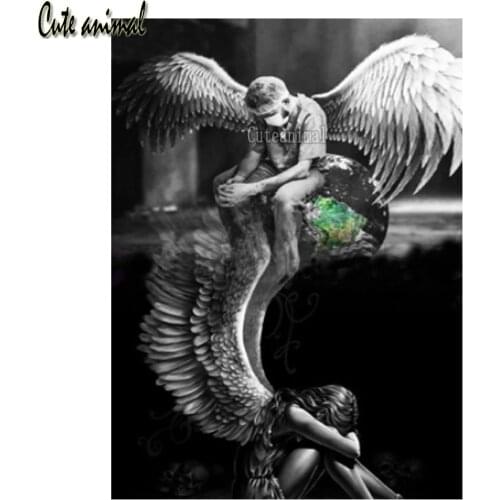 Doctor Angel Girl DIY Handmade Full Drill Diamond Painting Cross Stitch Kits Diamond Mosaic Embroidery Handicrafts Gift Decor