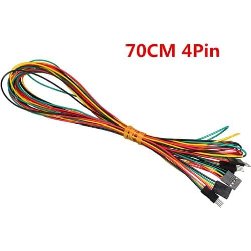 Jumper Wires 10pcs/lot 70cm 4pin Male to Male Male to Female Female to Female DuPont Cable Line Breadboard Wires