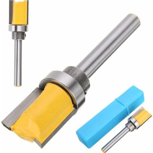 1pc 1/4 Shank Flush Trim Template Router Bit 3/4 X 5/8 Woodworking Cutter Tool Alloy Milling Cutter