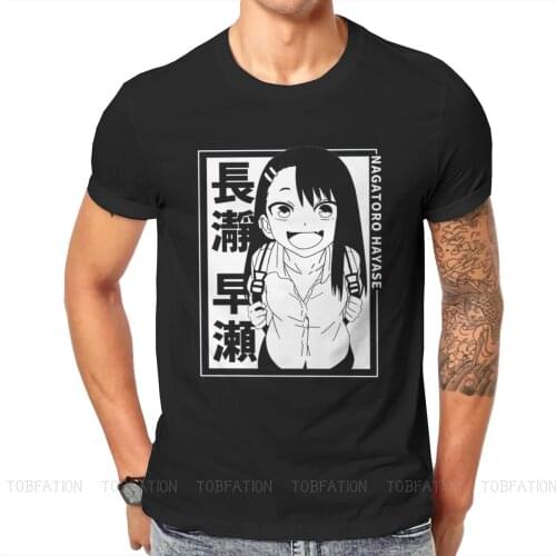 Cute Nagatoro Hayase Don't Toy with Me Miss Nagatoro T Shirt Vintage Loose Crewneck TShirt Big sales Harajuku Mens Streetwear
