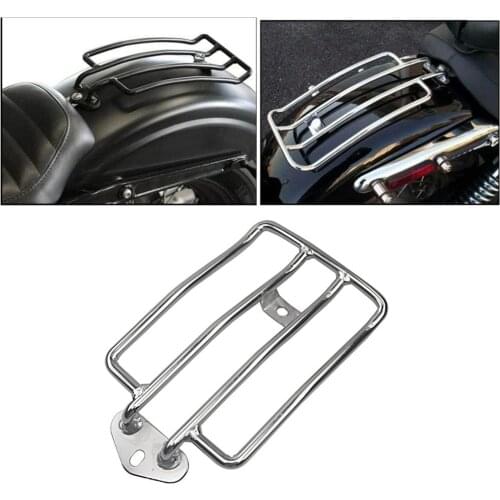 For Harley Sportster XL 883 1200 XL883 XL1200 2004-2012 Luggage Carrier Motorcycle Raider Chrome Luggage Rack Support Shelf