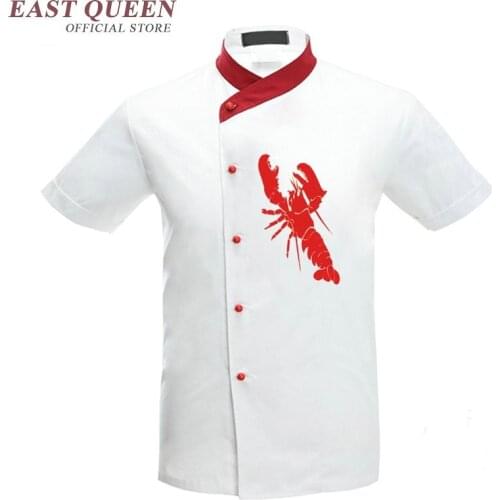 Food service chef jacket chinese dragon cook clothes women men hotel kitchen chef uniform clothing restaurant uniforms NN0050 W