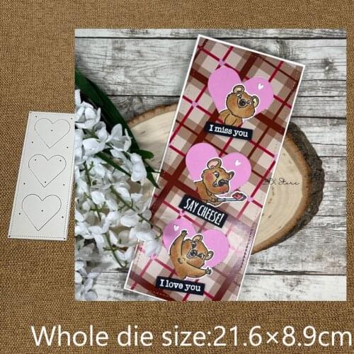 XLDesign Craft Metal Cutting Dies stencil mold heart frame decoration scrapbook Album Paper Card Craft Embossing die cuts