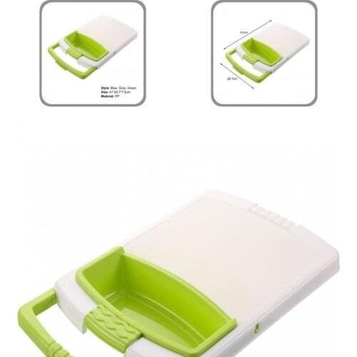 PP Fashion Over the Sink Water Drain Cutting Board Durable Vegetable Storage Basket Water Draining for Sinks