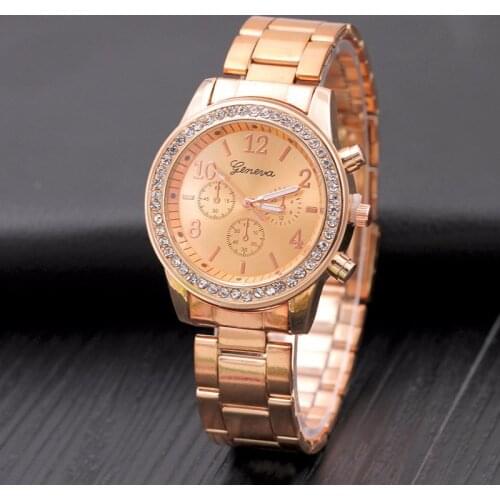 Hot Brand Casual Quartz Rose gold Watch Women Full Stainless Steel Luxury Men Watches Relogio Feminino Dress Clock Relojes Mujer
