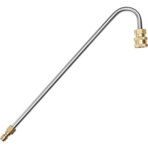 Washer Gutter Rod Cleaner Wand Attachment, High Pressure Washer Gutter Rod For Lance/Wand, 5000 Psi, 13 inch, 1/4 Inch Quick Con
