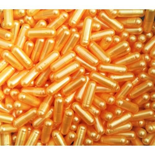 5,000pcs 00# Bright Pearl Yellow Empty Capsule!Hard gelatin empty capsule!(joined or seperated empty capsules available!)