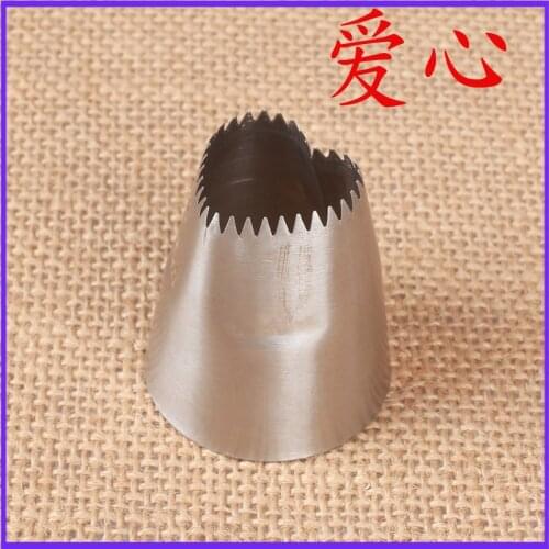 DIY Heart-shape Icing Piping Nozzle Stainless Steel 1PC Cream Cupcake Pastry Tips Nozzle Kitchen Baking Cake Decoration Tool