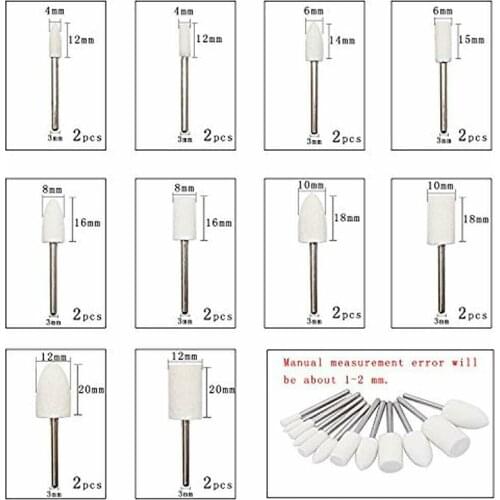 Glass Grinding heads Polisher Rotary tools Buffing Wheels Polishing Kit