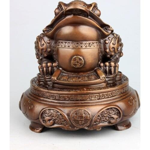 Special Pure Copper Recruit Goods Of Furniture For Display Than For Use Opening The Toad Three Pure Gold Cicada Shop Gift