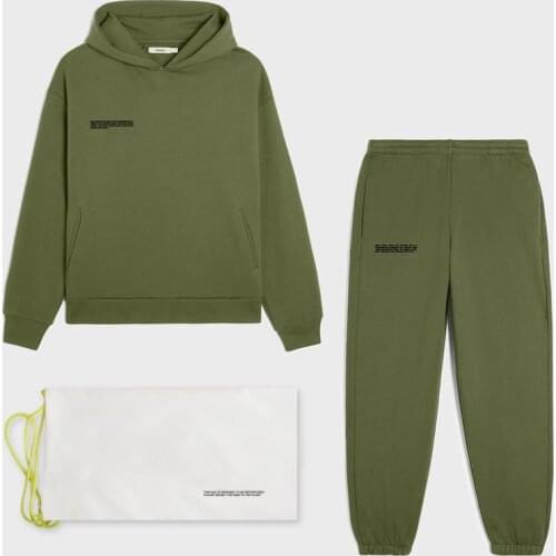 Brand Solid Two Pieces Sets Hoodies Long Track Pant Women and Men Sweatshirts