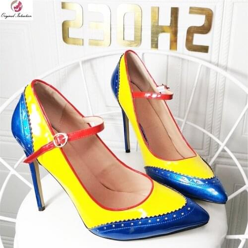 Womens Pumps Fashion Thin Heel Women Sandals Mixed Colors Hollow Out Ladies Pointed Toe Buckle Strap Female Office Casual Shoes