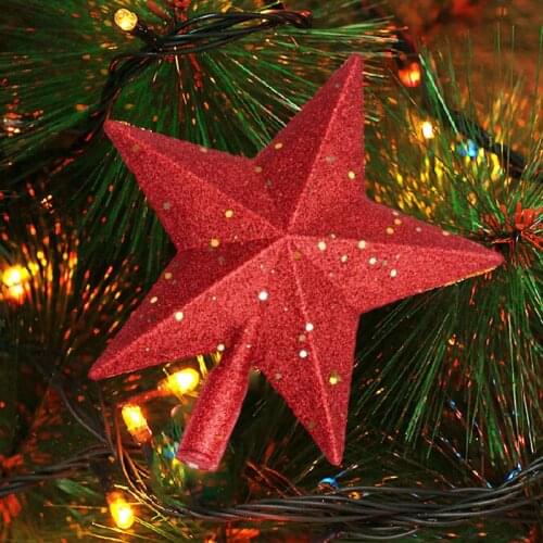 Christmas Star Decoration 20CM Christmas Tree Star Shining Topstar Christmas Decoration for Home Wedding Decoration
