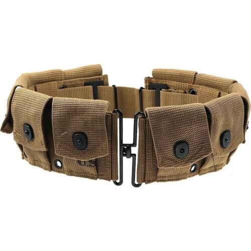 WWII US USMC Early War Amry M-1923 Cartridge Belt 10 Cells