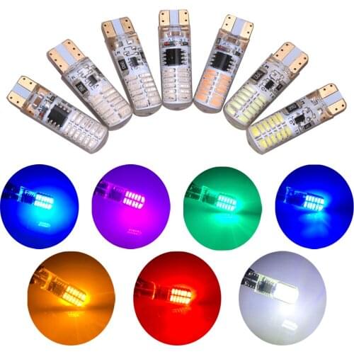 1pcs Car led lights T10 W5W 194 Strobe Flashing Lamps Accessories Auto Interior Warning Lamps Parts Wedge Police Bulbs 12V Diode