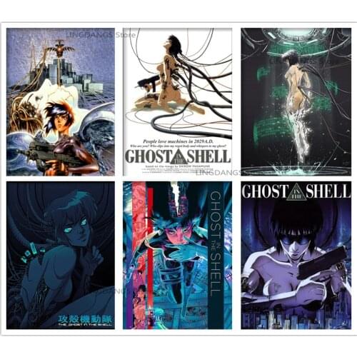 5d Diy Diamond Painting Japan Anime Cartoon Ghost In The Shell Diamond Mosaic Embroidery Cross Stitch Full Drill Home Decor Gift