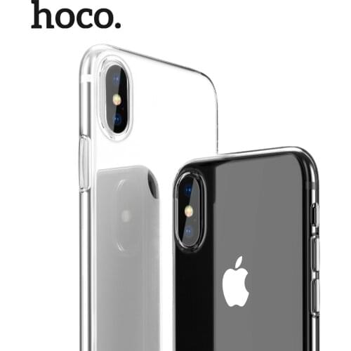HOCO Protective Case for iPhone X Soft TPU Transparent Full Back Cover for iPhone XS MAX XR Cases Shockproof Anti Scratch Fundas