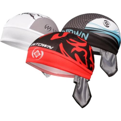 Black Cycling Bicycle Outdoor Sports Pirate Bike Hat Cap Women Men sport headband Sweat absorption and quick drying bandana