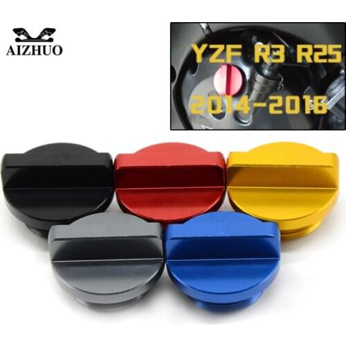FOR YAMAHA YZF R3 YZF R25 Motorcycle Engine Oil CUP Oil cover screws Fuel Filling For Yamaha YZF R3 YZF R25 2014 2015 2016