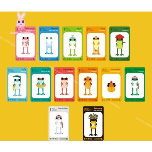 TwelveDot Frogs-Festival Blind Box Toys Korea Figures Action Surprise Box Guess Blind Bag Toy for Girls Caja Sorpresa Model Gift