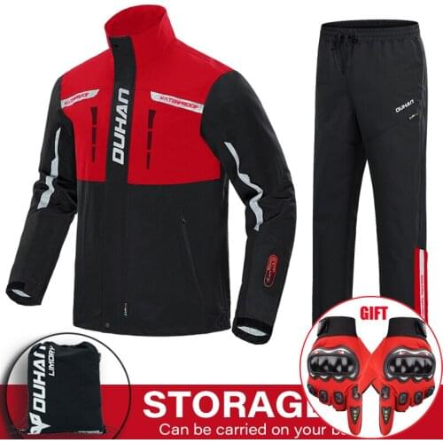 Fashion Raincoat Waterproof Motorcycle Jacket Pants High Quality Split Riding Protective Motorcycle Clothing Raincoat Foldable