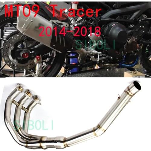 51mm New Motorcycle Exhaust Muffler Pipe Modified Slip-on For YAMAHA MT09 MT-09 FZ-09 tracer 2014 2015 2016 2017 2018 Years