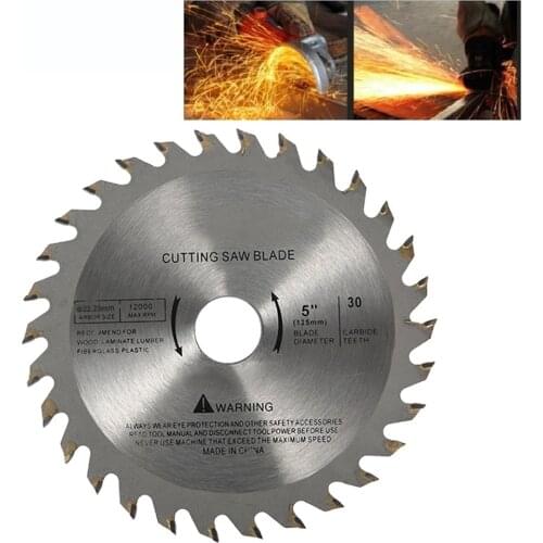 5 Inch 125mm TCT Circular Saw Blade Carbide Tipped Wood 30T Cutting Disc For Woodworking 2Pcs
