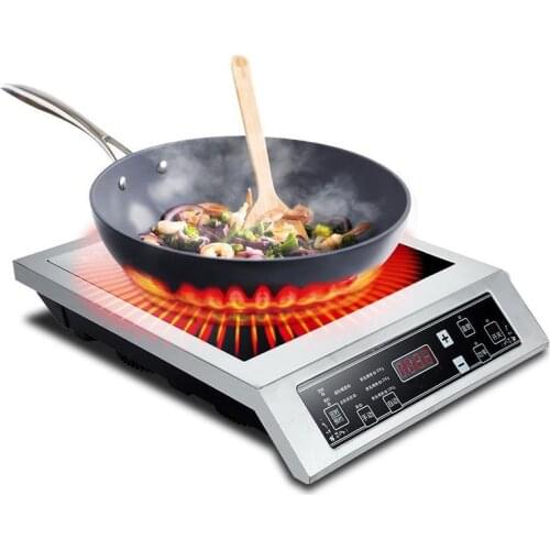 3500W Induction Cooker Commercial/Household Large Power Induction Cooker Touch Control Electromagnetic Stove WFY-L001