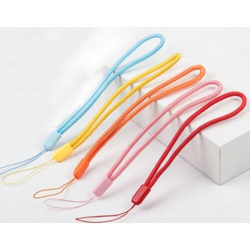 5-50PCS Nylon Hand rope Cell Phone Hanging Strap Mobile Phone Datachable Neck Straps Flexible Sling Necklace Rope