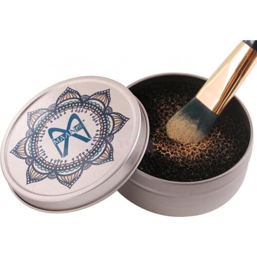 Eye Shadow Sponge Eye Shadow Switch Brush Cleaner Box Color Makeup Remover Dry Box