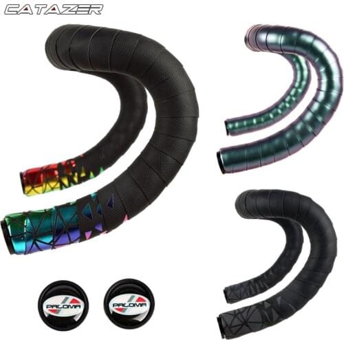Bike Handlebar Tape Road Bike Reflective Tape Racing Accessories Non-slip Reflective Aurora Wear-resistant Breathable