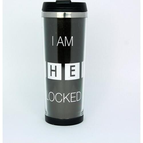 Catharsis I Am Sher Locked Printed Thermos Cup