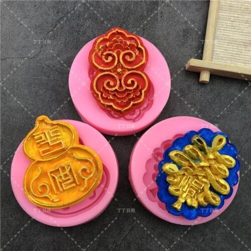 Lucky Totem For Classical Cake Decoration Silicone Mold Fondant Candy Cookies Chocolate Cupcake Baking Tool DIY Clay Resin Art