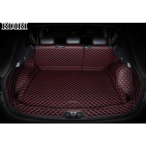 High quality! Full set car trunk mats for Nissan Qashqai J11 2019 waterproof boot carpets cargo liner mats for Qashqai 2018-2015