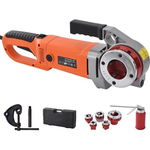 ZIT-KY01-50 Portable Handheld Electric Pipe Threader 2300W Industrial Pipe Threading Machine With 6 Die Power Tool 110V/220V