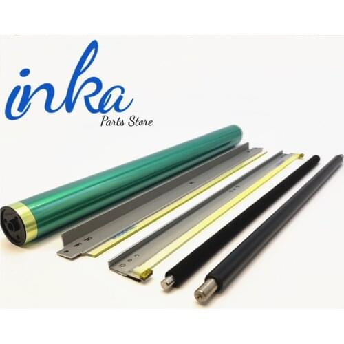 1Set C258 OEM Color OPC Drum Drum Cleaning Blade For Konica Minolta C258 C368 C308 Primary Charge Roller Sponge Cleaning Roller