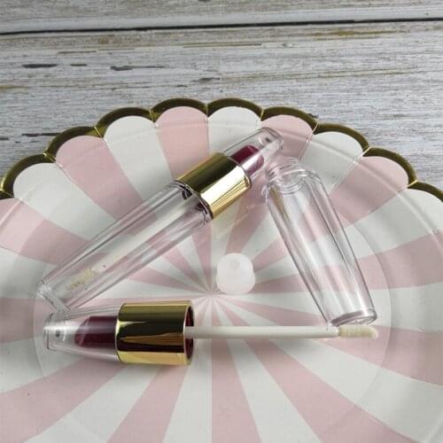 10/30/50pcs Elegant Round Empty Lip Gloss Bottle, DIY Plastic Liquid Lipstick Tube, Professional Women Beauty Makeup Tools